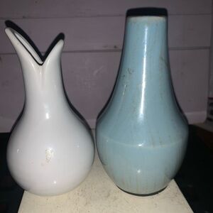 Two Ceramic 6.5” Decorative Vases